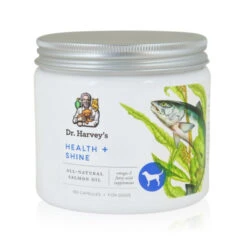 Dr. Harvey's Health & Shine Salmon Oil Dog Supplement, 180 Count