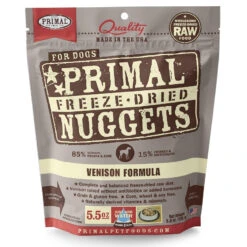 Primal Venison Formula Nuggets Freeze-Dried Dog Food, 5.5-oz Bag