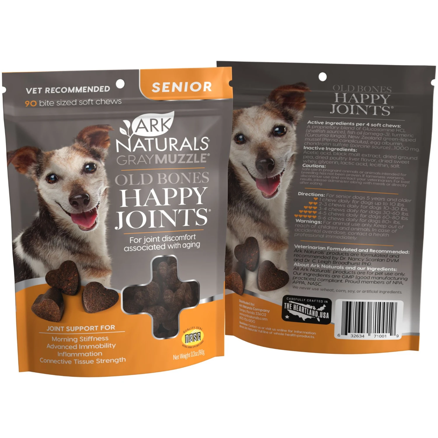 Ark Naturals Gray Muzzle Joint Health Senior Dog Treats, 90 Count - Image 2