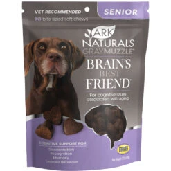 Ark Naturals Gray Muzzle Memory Health Senior Dog Treats, 90 Count