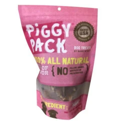 Bare Bites Piggy Pack Dehydrated Pork Jerky Dog Treats, 6-oz Bag