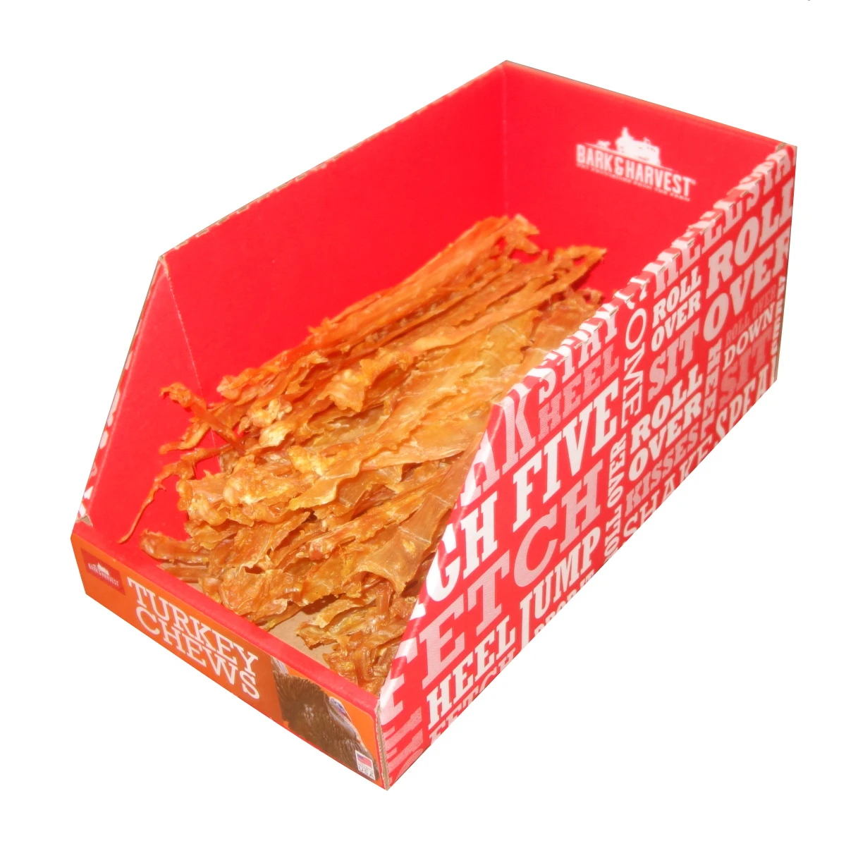 Bark & Harvest Turkey Tendons With Coconut Glycerin Dog Treats, 1-lb Box