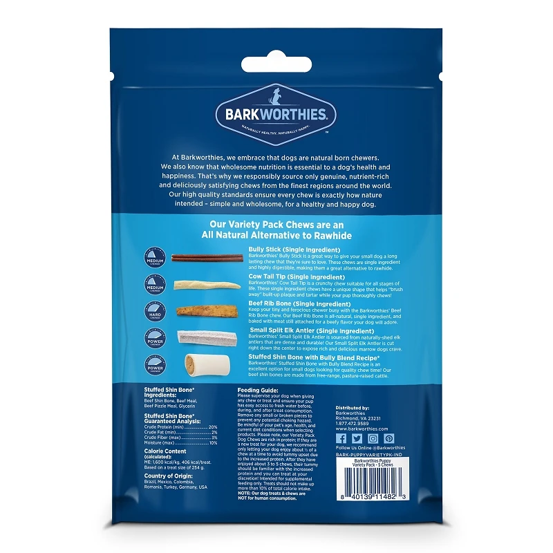 Barkworthies Small Breed Variety Pack Dog Treats - Image 2