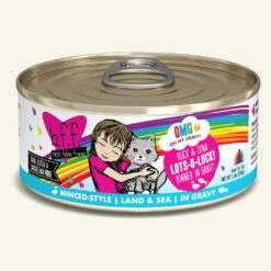 BFF OMG Lots-O-Luck! Duck & Tuna In Gravy Canned Cat Food, 5.5-oz Cans, Case Of 8