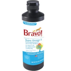 Bravo! Super Omega 3 Oil For Dogs & Cats, 16.5-oz Bottle