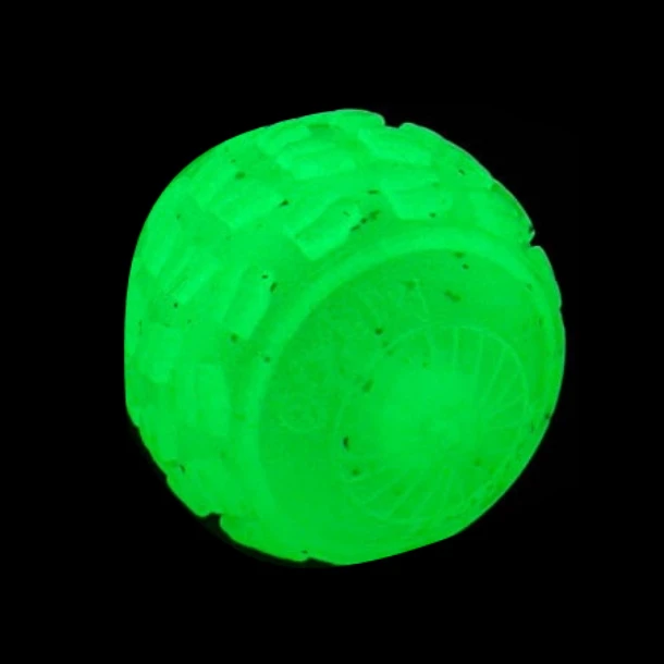 Cycle Dog High Roller Super Tough Ball Dog Toy, Glow, Large - Image 2