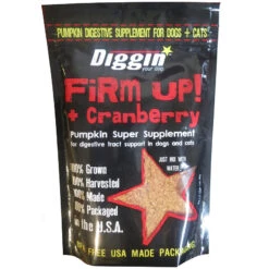 Diggin Your Dog Firm Up! Pumpkin Plus Cranberry Digestive Supplement For Dogs