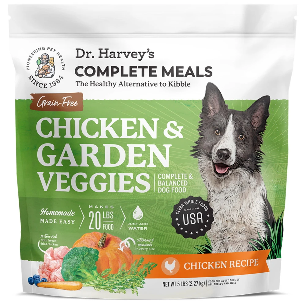 Dr. Harvey's Grain-Free Chicken & Garden Veggies Dehydrated Dog Food, 5-lb Bag
