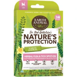 Earth Animal Nature's Protection Herbal Flea & Tick Spot-On Treatment For Cats
