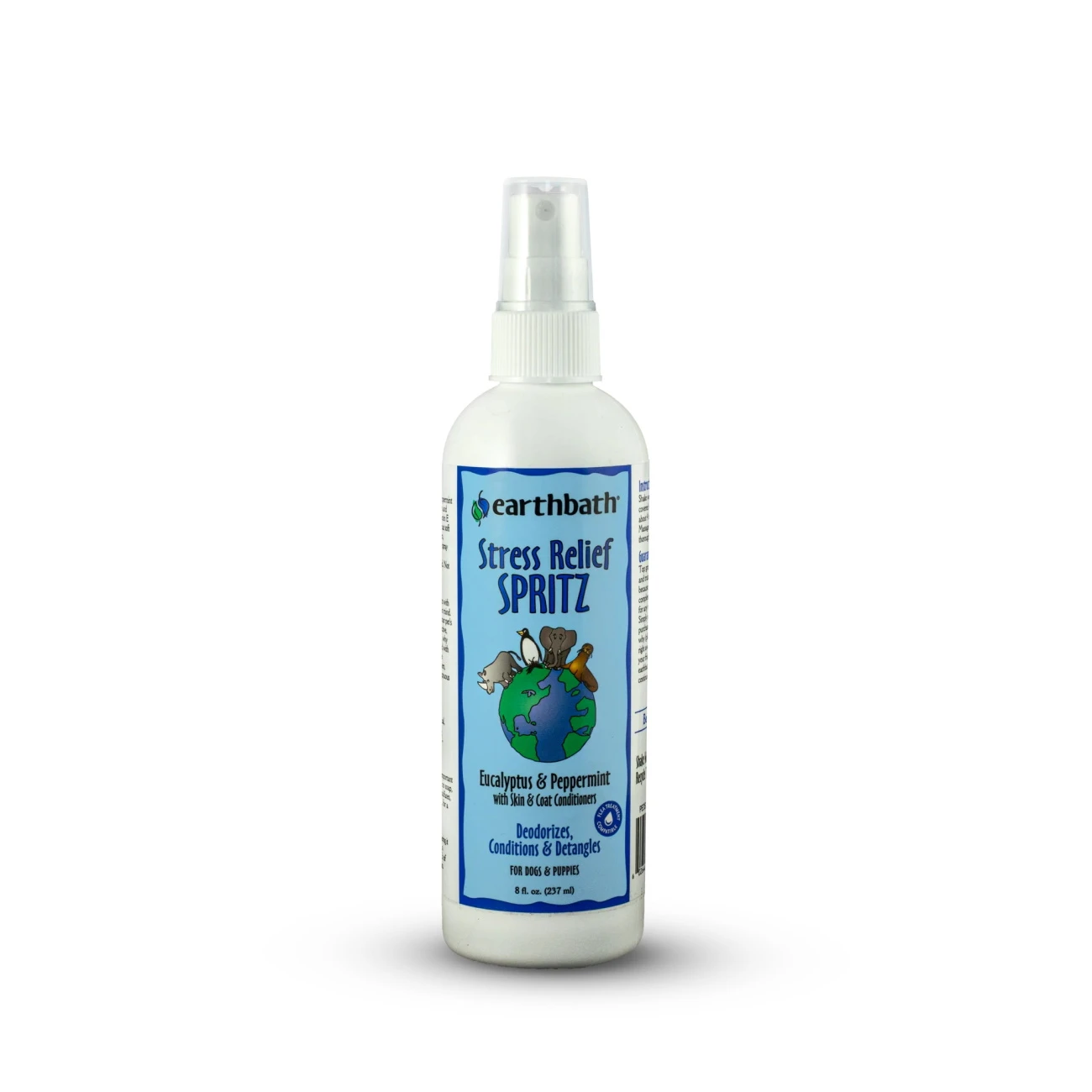Earthbath Deodorizing Stress Relief Eucalyptus & Peppermint Spritz For Dogs, 8-oz Bottle