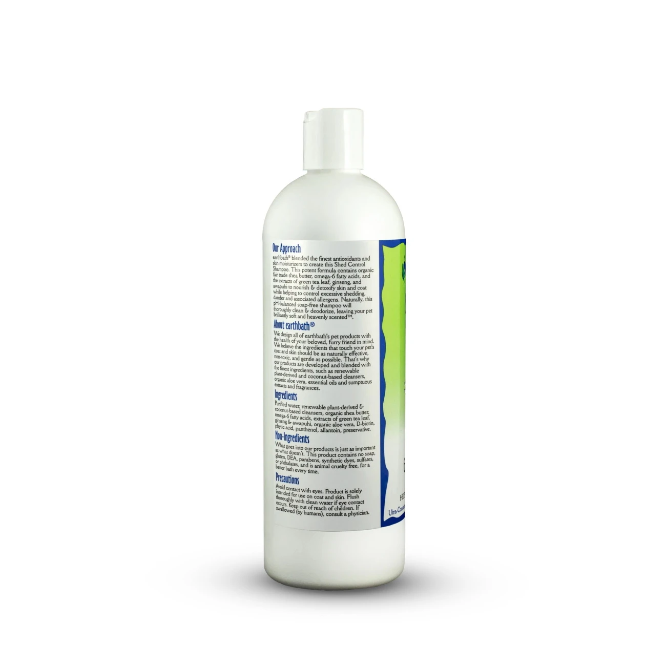 Earthbath Shed Control Green Tea & Awapuhi Dog & Cat Shampoo, 16-oz Bottle - Image 2