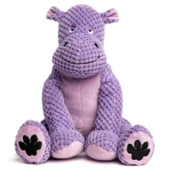 Fabdog® Floppy Hippo Plush Squeaker Dog Toy, Large