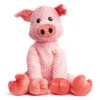 Fabdog® Floppy Pig Plush Squeaker Dog Toy, Large