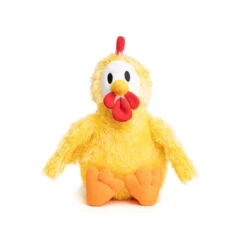 Fabdog® Fluffy Chicken Plush Squeaker Dog Toy, Large