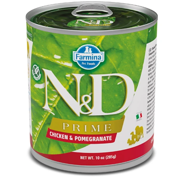 Farmina Natural & Delicious Prime Chicken & Pomegranate Canned Dog Food, 10-oz Cans, Case Of 6