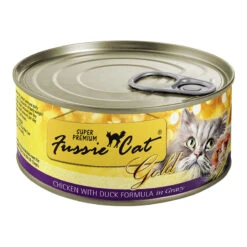 Fussie Cat Super Premium Gold Chicken With Duck In Gravy Cat Food, 5.5-oz, Case Of 24