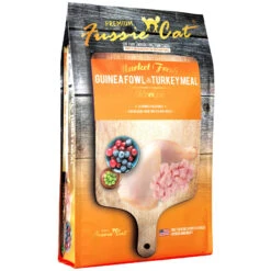 Fussie Cat Market Fresh Guinea Fowl & Turkey Meal Recipe Grain-Free Dry Cat Food, 10-lb Bag