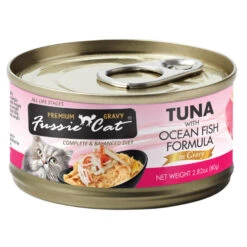 Fussie Cat Tuna With Ocean Fish Formula In Gravy Wet Cat Food, 2.82-oz, Case Of 24