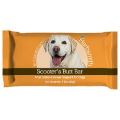 Herbsmith Scooter's Butt Bar Anal Gland And Bowel Support For Dogs, 8-Pack