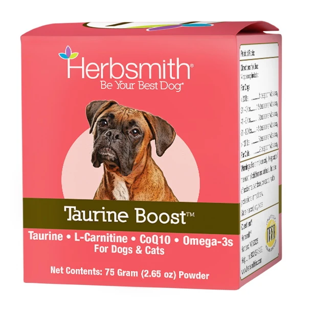Herbsmith Taurine Boost Supplement For Dogs & Cats, 75 Grams