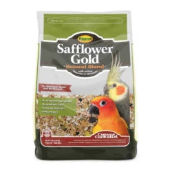 Higgins Safflower Gold Conure/Cockatiel Bird Food, 3 Lb