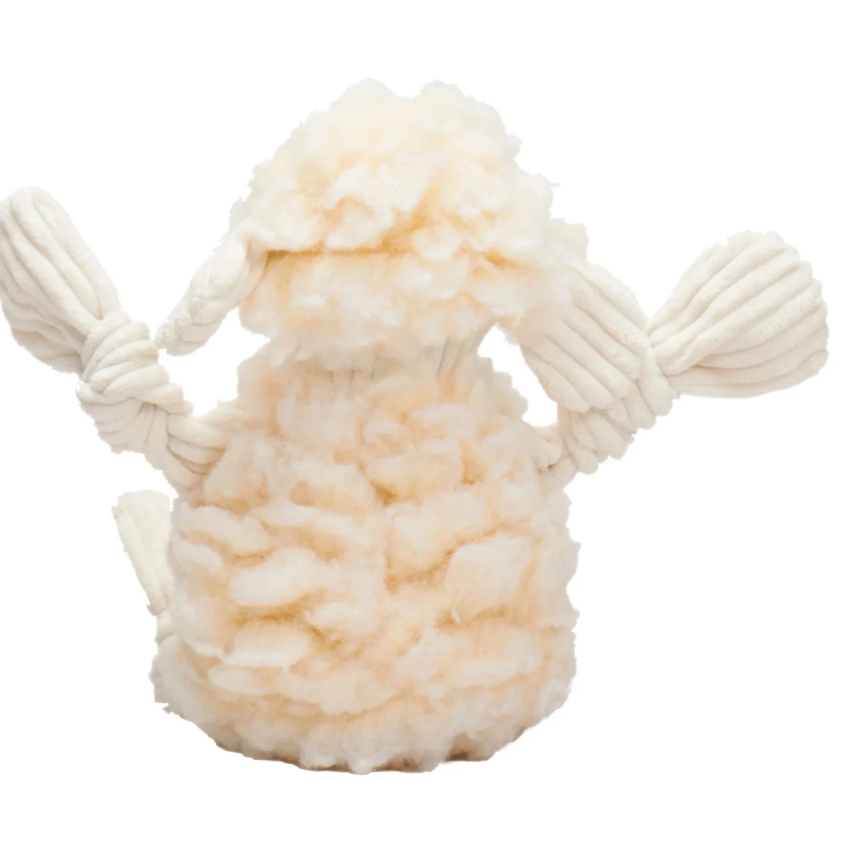HuggleHounds HuggleFleece FlufferKnottie Louise Lamb Dog Toy, Small - Image 2