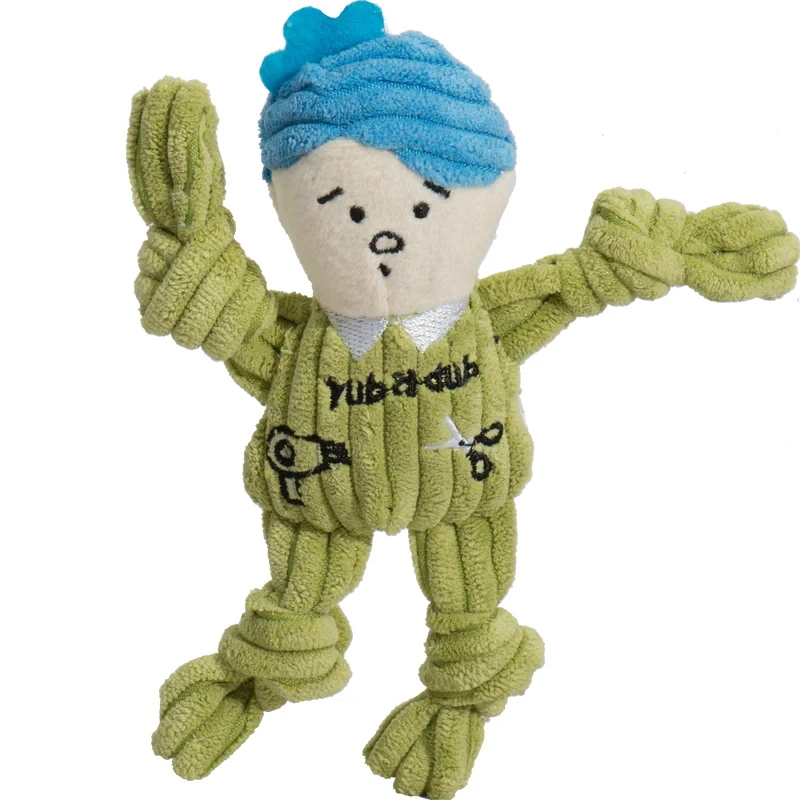 Hugglehounds Wee Dog People Knotties Dog Toys, Wee Size, Pack Of 3 Toys - Image 4