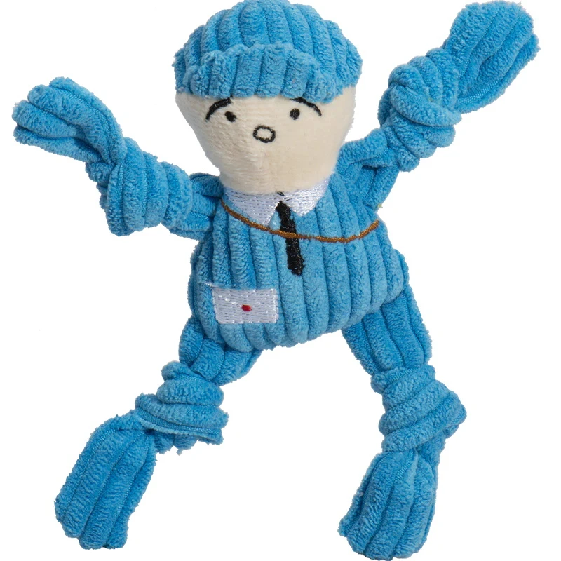 Hugglehounds Wee Dog People Knotties Dog Toys, Wee Size, Pack Of 3 Toys - Image 2