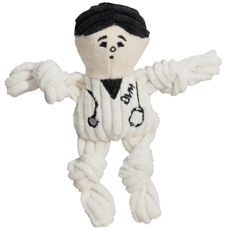 Hugglehounds Wee Dog People Knotties Dog Toys, Wee Size, Pack Of 3 Toys - Image 3