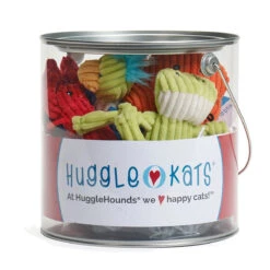 HuggleKats Water Critters Catnip Cat Toys, Bucket Of 12 Toys