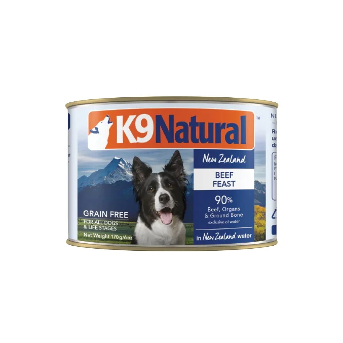 K9 Natural Beef Feast Canned Dog Food, 6-oz, Case Of 12