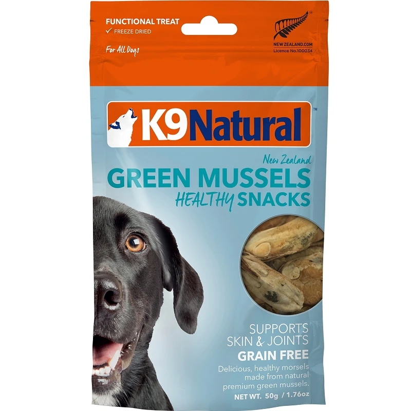 K9 Natural Green Mussel Bites Freeze-Dried Dog Treats