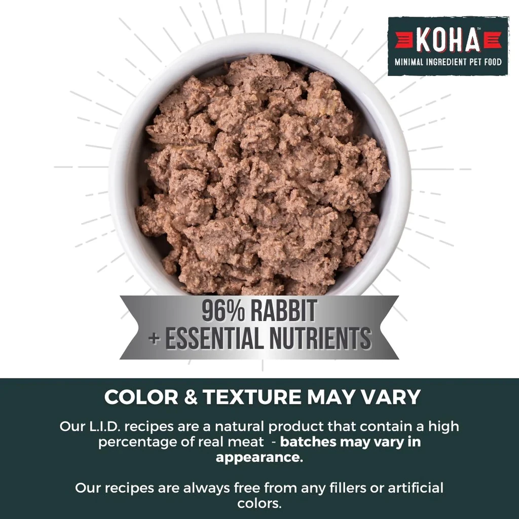 KOHA Limited Ingredient Diet Rabbit Au Jus Pate Canned Cat Food, 3-oz, Case Of 24 - Image 2