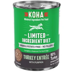 KOHA Limited Ingredient Diet Turkey Entree Canned Dog Food, 13-oz, Case Of 12