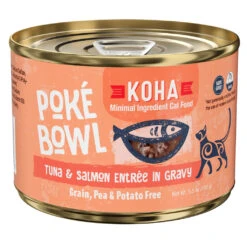 KOHA Poke Bowl Tuna & Salmon Entree In Gravy Moist Cat Food, 5.5-oz, Case Of 24
