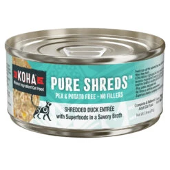 KOHA Pure Shreds Shredded Duck Entree Canned Cat Food, 2.8-oz, Case Of 24