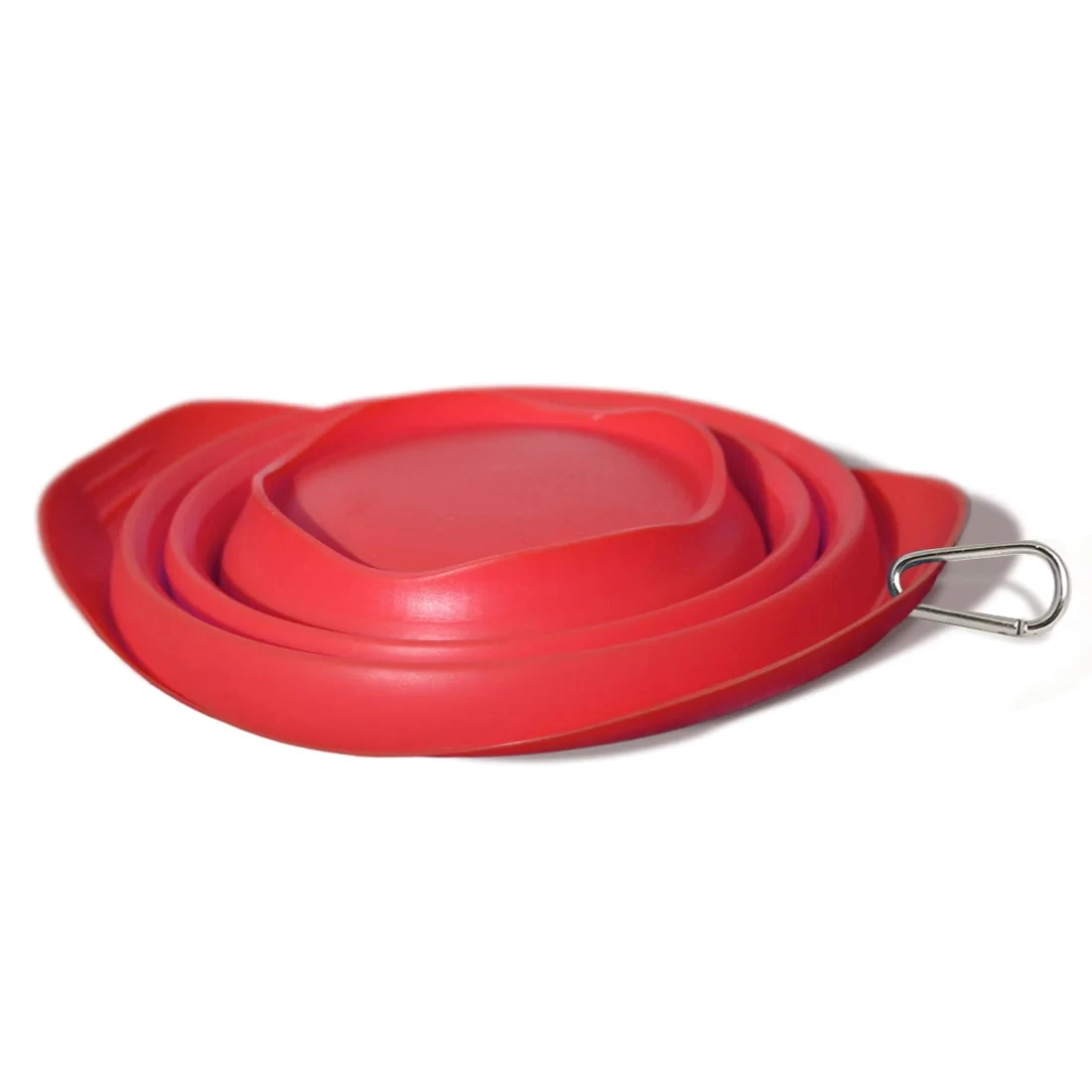 Kurgo Collaps-A-Bowl Collapsible & Portable Travel Dog Bowl For Food & Water, Red - Image 2