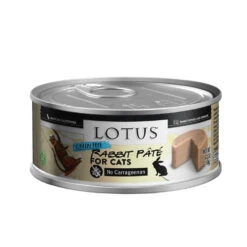 Lotus Rabbit Pate Grain-Free Canned Cat Food, 5.3-oz, Case Of 24
