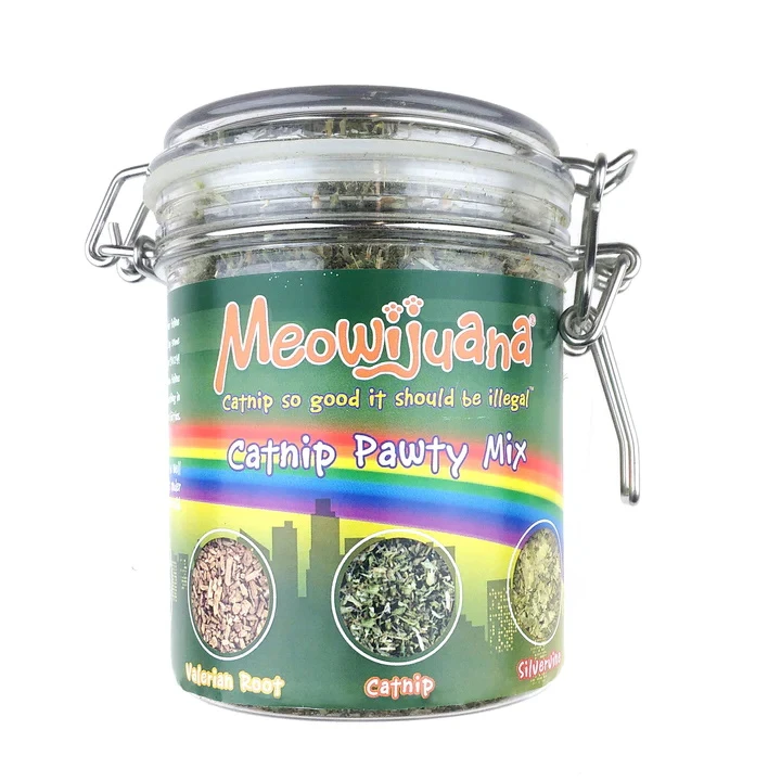 Meowijuana Catnip Pawty Mix For Cats, 60-gram Jar