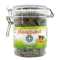 Meowijuana Organic Catnip Buds For Cats, 20-gram Jar