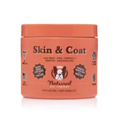 Natural Dog Company Skin & Coat Chewable Supplement For Dogs, 90-Count