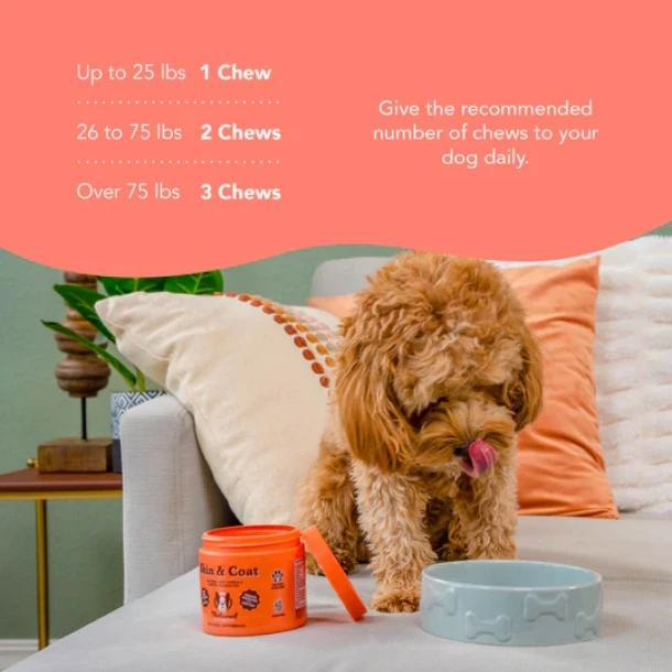 Natural Dog Company Skin & Coat Chewable Supplement For Dogs, 90-Count - Image 3