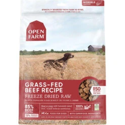 Open Farm Grass-Fed Beef Recipe Freeze Dried Raw Dog Food, 22-oz Bag