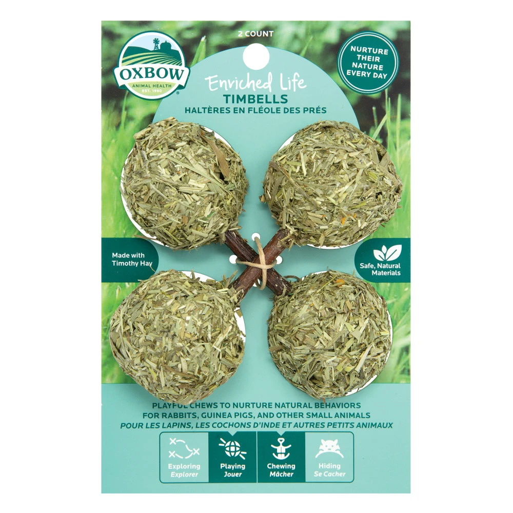 Oxbow Enriched Life Timbells Toy For Small Animals, 3-Pack - Image 2