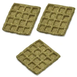 Oxbow Enriched Life Timothy Waffle Chew Toys For Small Animals, 3-Pack