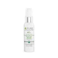 Pure And Natural Pet Organic Dental Solutions Plaque & Tartar Control Spray For Dogs, 4-oz