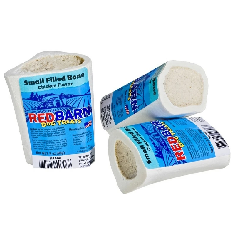 Redbarn Small Peanut Butter Filled Bones Dog Treats, Case Of 20