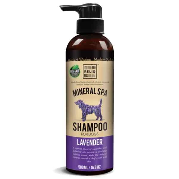 Reliq Lavender Mineral Spa Shampoo For Dogs, 16.9-oz