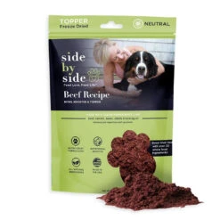 Side By Side Beef Neutral Bowl Booster & Topper For Dogs, 4-oz Bag