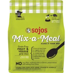 Sojos Mix-A-Meal Fruit & Veggie Pre-Mix Grain-Free Dog Food, 8-lb Bag